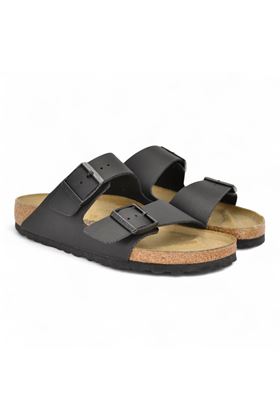 Ciabatta Birkenstock Arizona colore nero. BIRKENSTOCK- | ARIZONA BLACK BIRKO FLOR-NERO